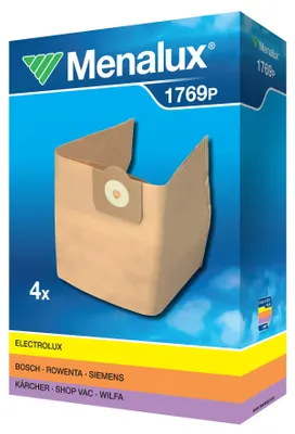 4 Papier-Staubsaugerbeutel für Bosch/Siemens