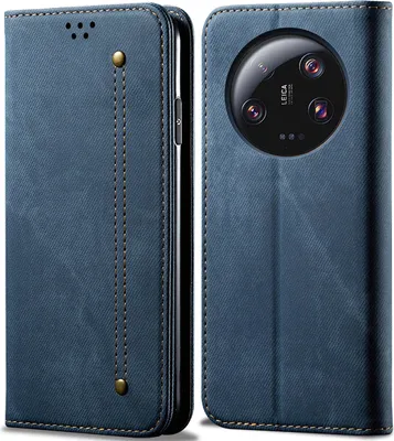 Obrázek produktu pro Xiaomi 13 Ultra Pouzdro, Kožené Peněženkové Pouzdro s Magnetickým Uzavíráním a Stojánkem pro Xiaomi 13 Ultra modré