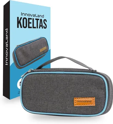 Productafbeelding van Koeltas voor insuline met 1 compartiment voor koelelementen, compact, draagbaar, geschikt voor temperatuurgevoelige medicijnen