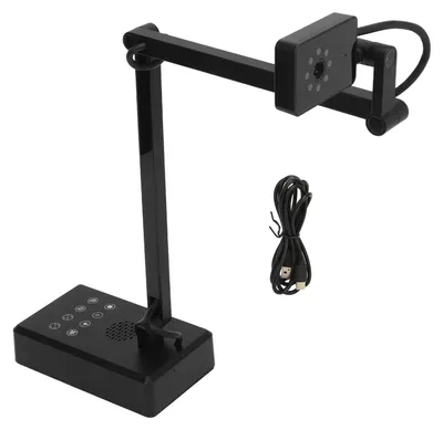 Produktbild von 16MP USB-Dokumentenkamera mit Mikrofon, Autofokus, 4K-Webcam mit flexiblem Arm fuer Online-Lernen, Fernunterricht, Webkonferenzen, Live-Demo