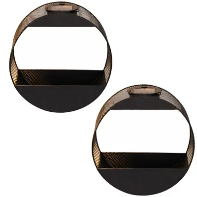 Produktbild von 2x LED Solar Wandleuchte, Pflanzgefäß, IP44, D 25 cm