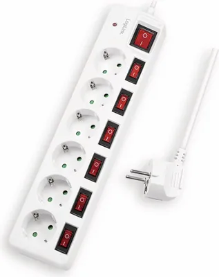 Obrázek produktu pro LogiLink LPS250, 1,5 m, Vnitřní, Typ F, Type F (CEE 7/4), IP20, 1,5 mm²