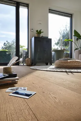 Produktbild von MEISTER Lindura-Holzboden HD 400 Eiche authentic lehmbraun gebürstet 20225 - ultramattlackiert 5G Dry® 2200 mm
