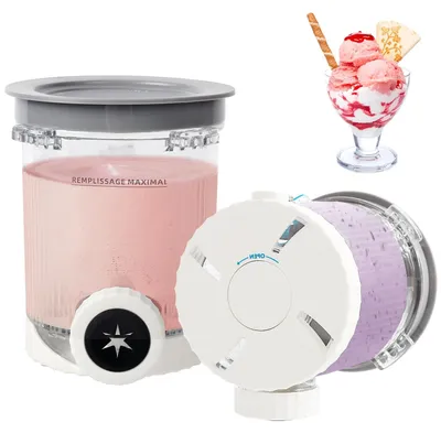 2er-Pack Eisbehälter für Ninja Creami Swirl NC700/701