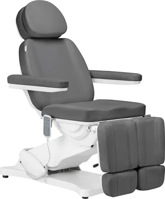 Produktbild von Sillon Classic Elektrischer Kosmetiksessel 3 Motoren mit Pedi Cradle Grau