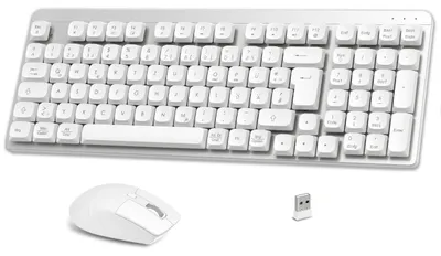 Produktbild von LeadsaiL FA98 Mechanische Tastatur und Maus Set Kabellos, QWERTZ Layout Funktast