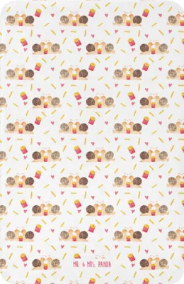 Produktbild von Mr. & Mrs. Panda Decke Schnecken Liebe 100 x 150 cm - Weiß - Geschenk, Paar, Pärchen, Große, Kuscheldecke, Plaid, Freundin, Zufrieden, Tagesdecke, glücklich, Wohndecke