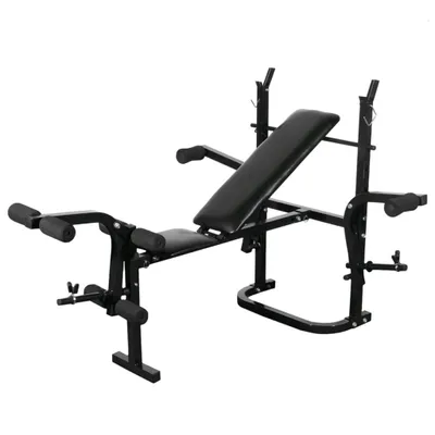 Immagine prodotto di Panca Multifunzione con Bilanciere e Set di Manubri 60,5 kg