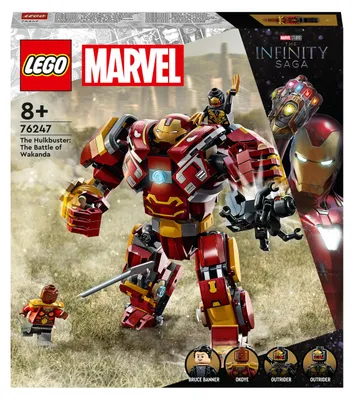 Produktbild von LEGO 76247 Marvel Hulkbuster: Der Kampf von Wakanda, Avengers Infinty War Spielzeug mit Bruce Banner Minifigur, Action-Figur für Kinder ab 8 Jahren