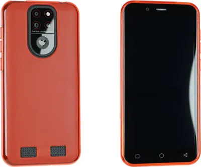 Obrázek produktu pro caseroxx ochranný kryt TPU kompatibilní s PEAQ PSP 500, gumové pouzdro na mobilní telefon červené barvy