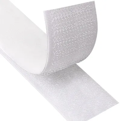 Productafbeelding van Zelfklevende klittenband - Extra sterke klittenbandsluiting - Voor bevestiging - 3 meter lang en 30 mm breed - Wit