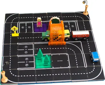 Obrázok produktu pre Magnetické dlaždice Learn & Grow – Cesty (40 ks)