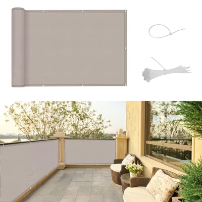 Produktbild von Solidchoice – Sichtschutzvorhang für Balkon, 80 x 500 cm, mit Privatsphärenschutz