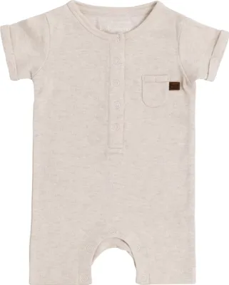 Produktbild von Baby's Only Strampler kurzer Ärmeln Melange - Warm Linen - 56 - 100% Baumwolle