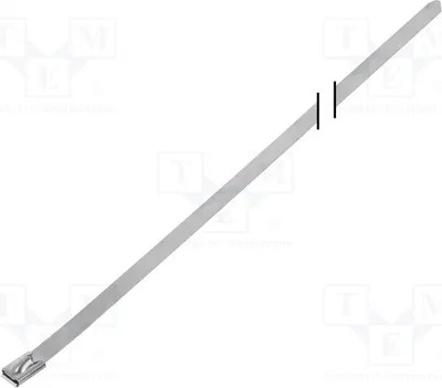 Produktbild von 10x Kabelbinder L: 520mm Edel W: 7,9mm 1112N Farbe: BU74-520 Kabelbinder - Metall