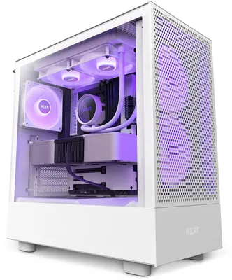 Produktbild von NZXT H5 Flow RGB Midi Tower Weiß