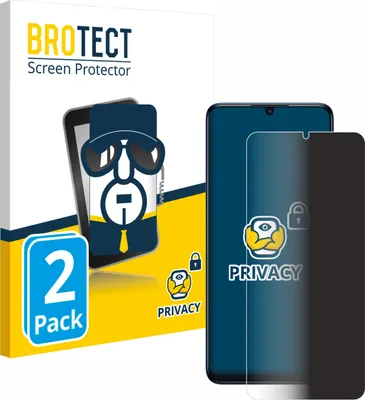 Produktbild von 2x BROTECT Sichtschutzfolie für TCL 505 Anti-Spy Privacy Sichtschutz Blickschutz Folie Blaulicht-Schutz
