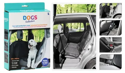 Image de Housse de protection pour siège auto, adaptée aux chiens, dimensions 135x145 cm
