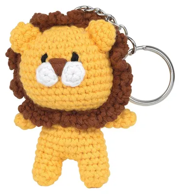 Obrázek produktu pro Sada pro háčkování přívěsků a klíčenek ANCHOR s motivy amigurumi "Levi the Lion", 14,5 cm