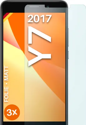 Produktbild von moex® 3x Schutzfolie kompatibel mit Huawei Y7 (2017) - Displayschutzfolie Anti Reflex Folie, Matt
