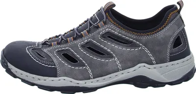 Produktbild von Rieker Slipper gelocht gefloch. Standard in grau, Gr. 40