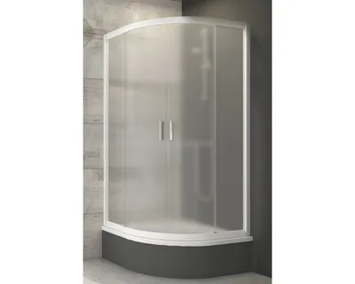 Obrázek produktu pro Sprchový kout čtvrtkruhový RAVAK Blix BLCP4-80 SABINA white 175 cm dvoukřídlé dveře 3B240140ZG