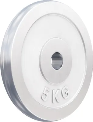 Produktbild von GORILLA SPORTS® Hantelscheiben - 5 kg Gewichte, 30/31mm Bohrung, aus Chrom - Gewichtsscheiben