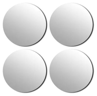 Produktbild von Tendance Spiegel Set rund 4 Stk Glas 30x30x0,2 cm Badezimmer Dekoration