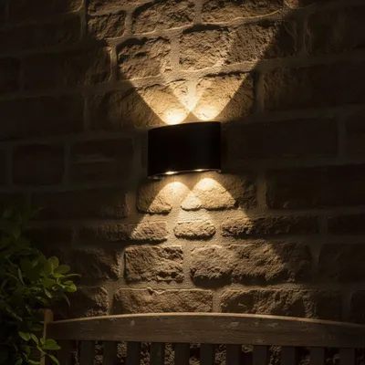 Productafbeelding van Ovale wandlamp Duomo antraciet, AI-gegenereerde afbeelding