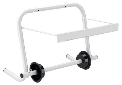 Obrázek produktu pro Držák na papírové role na zeď - Kovový - 34 cm - Bez role - Pro kuchyňské role, balicí papír a fólii