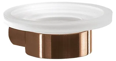 Produktbild von PIRENEI Seifenschale, Milchglas, Kupfer matt