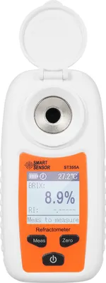 Obrázok produktu pre ST355A Vysoko presný sacharimeter, analyzátor obsahu fruktózy, tester sladkosti, meradlo cukru, refraktometer, merací rozsah 0–55 %