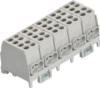 Produktbild von Pollmann Hauptleitungsabzweigklemme grau 5-pol. 25qmm HLAK 25-5/10 GR-S