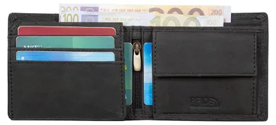 Produktbild von Benthill Geldbörse Herren Leder - Echtleder Geldbeutel mit RFID-Schutz - Slim Portemonnaie für Herren