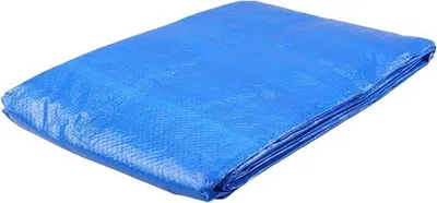 Productafbeelding van Zwembadafdekking Rechthoekig - Zwembadzeil - Zwembad Beschermen - Waterdicht Winddicht - 224x154x25 cm - Blauw