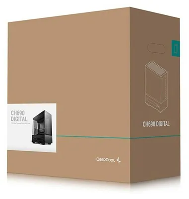 Obrázok produktu pre DeepCool CH690 DIGITAL, Tower, PC, Čierna, ATX, micro ATX, Mini-ITX, Akrylonitrilbutadienstyren (ABS), SPCC, Temperované sklo, Hranie