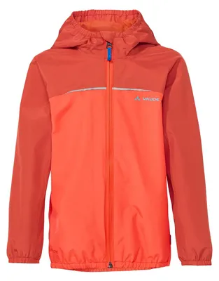 Produktbild von VAUDE Regenjacke Kinder Turaco III in Orange – wasser- & winddichte Outdoor-Jacke für Kinder, atmungsaktiver Kinder Windbreaker mit Kapuze – Größe: 104
