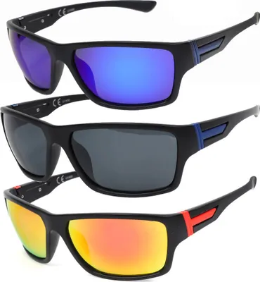 Produktbild von Polarisierte Sonnenbrille Verspiegelt Rechteckig Bi Color 6047 Gelb