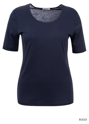 Produktbild von Kurzarm-Poloshirt für Damen in Marine, Größe 38