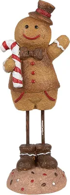 Produktbild von Clayre & Eef 6PR4272 Dekoration Lebkuchenmännchen 7x7x18 cm