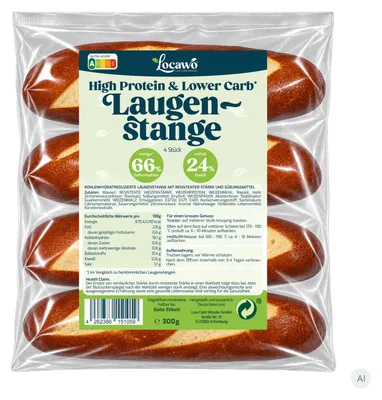 Produktbild von Locawo High Protein Low Carb Laugenstange 300g