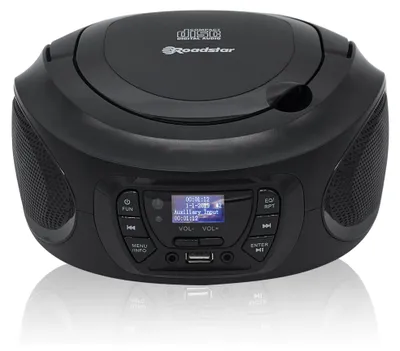 Produktbild von Roadstar CDR-375D+/BK Tragbares Radio CD Player, Spieler CD-MP3, CD-R, CD-RW, Ra