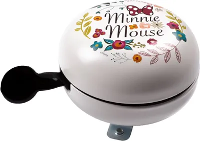 Produktbild von Disney 2-Klang Fahrrad Glocke mit Minnie Mouse Flowers, XXL Ø 80mm