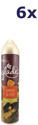 Produktbild von 6x Glade luchtverfrisser amber & oud 300ML