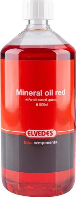Imagen del producto de aceite mineral (para todos los sistemas minerales), 1000 ml, color rojo