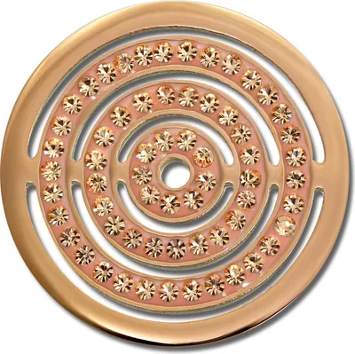 Produktbild von Amello Coins rose 30 mm Zirkonia Edelstahl vergoldet Coin Kreise Damen ESC534EE