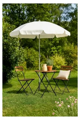 Produktbild von Sonnenschirm Creme Ø 180 cm UV-Schutz 60+