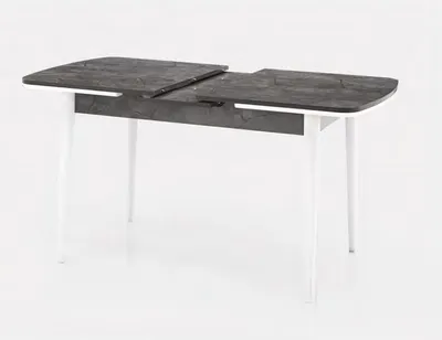 Produktbild von Esstisch Ausziehtisch Terrassentisch Wohnzimmertisch Schwarz Weiß Holz