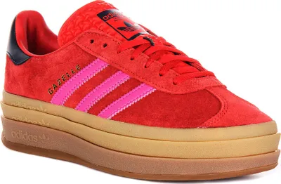 Produktbild von Adidas Gazelle Bold W in Rot Pink für Damen – 7 UK - 40 2/3 EU - 8.5 US / Red Pink