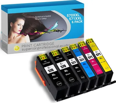 Produktbild von IPA Printservice Druckerpatronen  (6er-Pack) – Canon Pixma TS5050, 571, 570